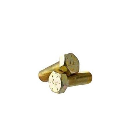 Newport Fasteners Grade 8, 5/16"-24 Hex Head Cap Screw, Zinc Yellow Steel, 7/8 in L, 100 PK 143820-100